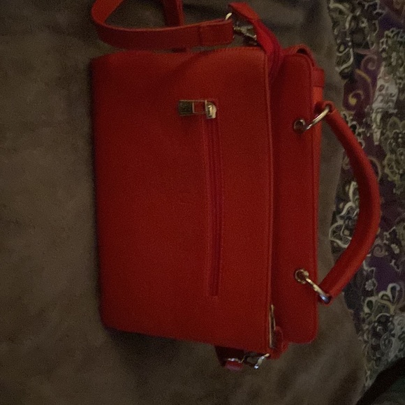 Karla Hanson red satchel purse - Picture 6 of 8